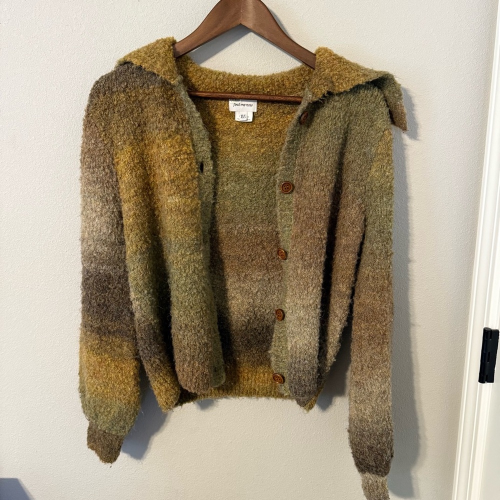 Free People XS/S Dusty Knit Button Cardigan Find Me Now - Picture 4 of 5